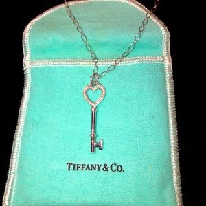 Tiffany & Co. Heart key pendant and necklace